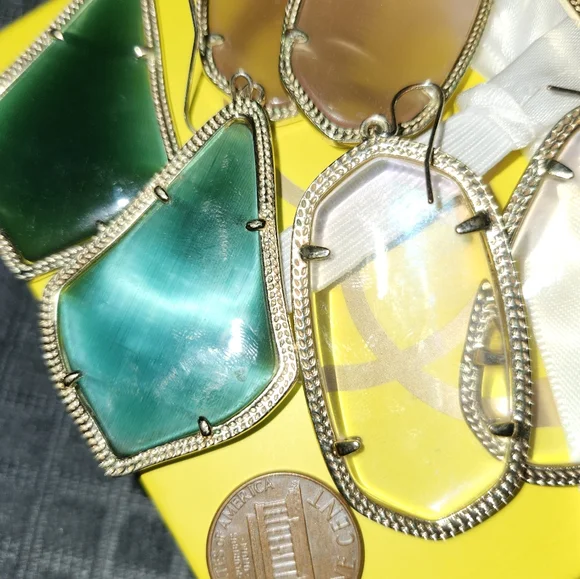 Vintage KENDRA SCOTT - Earring Haul Colorful Stone Drop Earrings - Picture 4 of 6